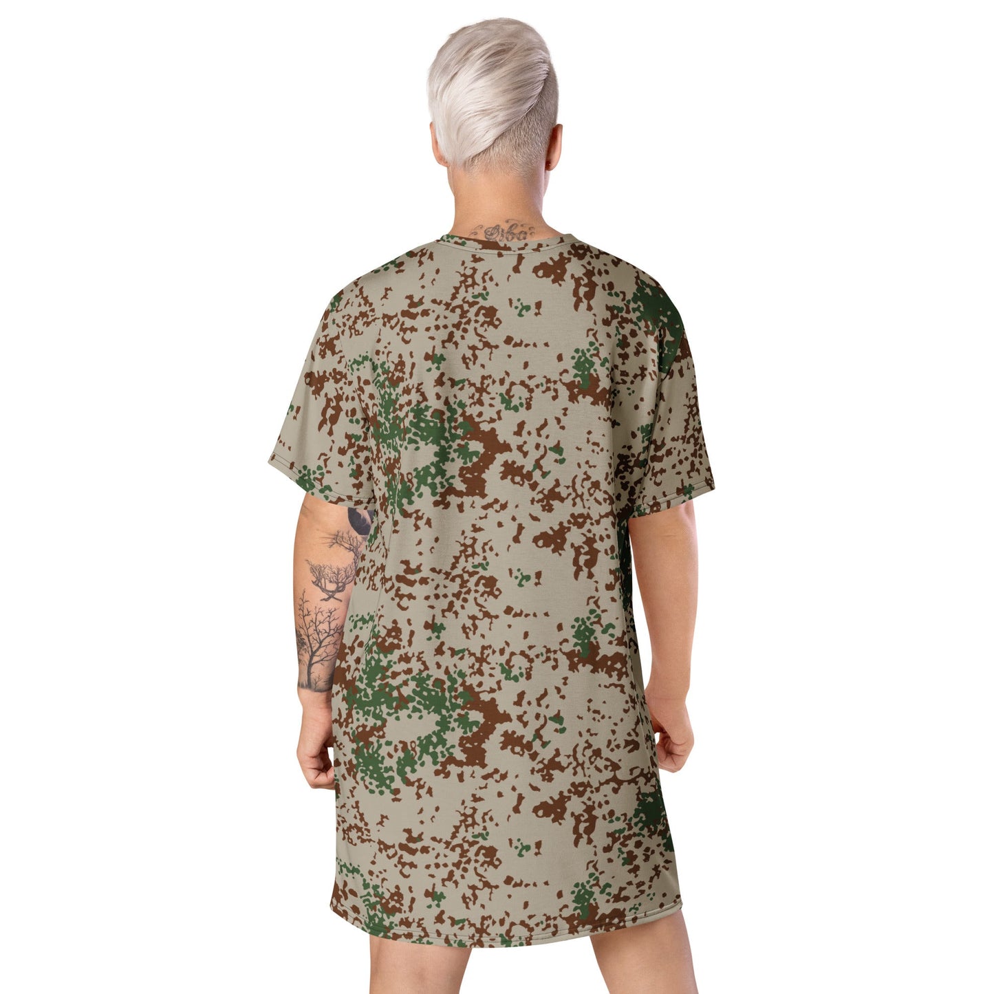 German Flecktarn Wüstentarn Desert CAMO Womens T-Shirt Dress