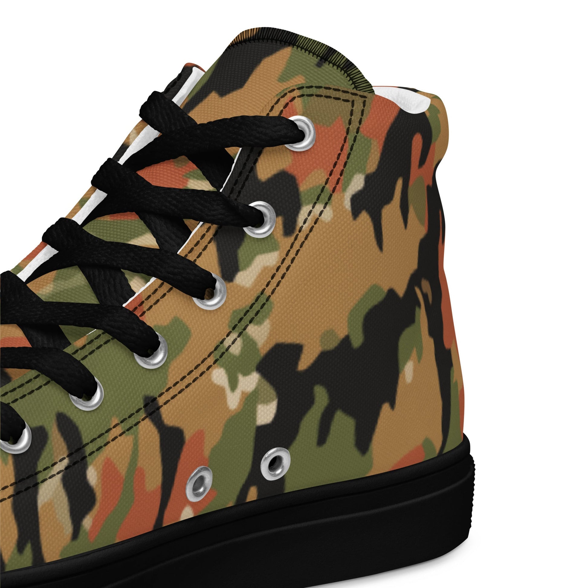 German Leibermuster Autumn CAMO Mens high top canvas shoes - High Top Canvas Shoes