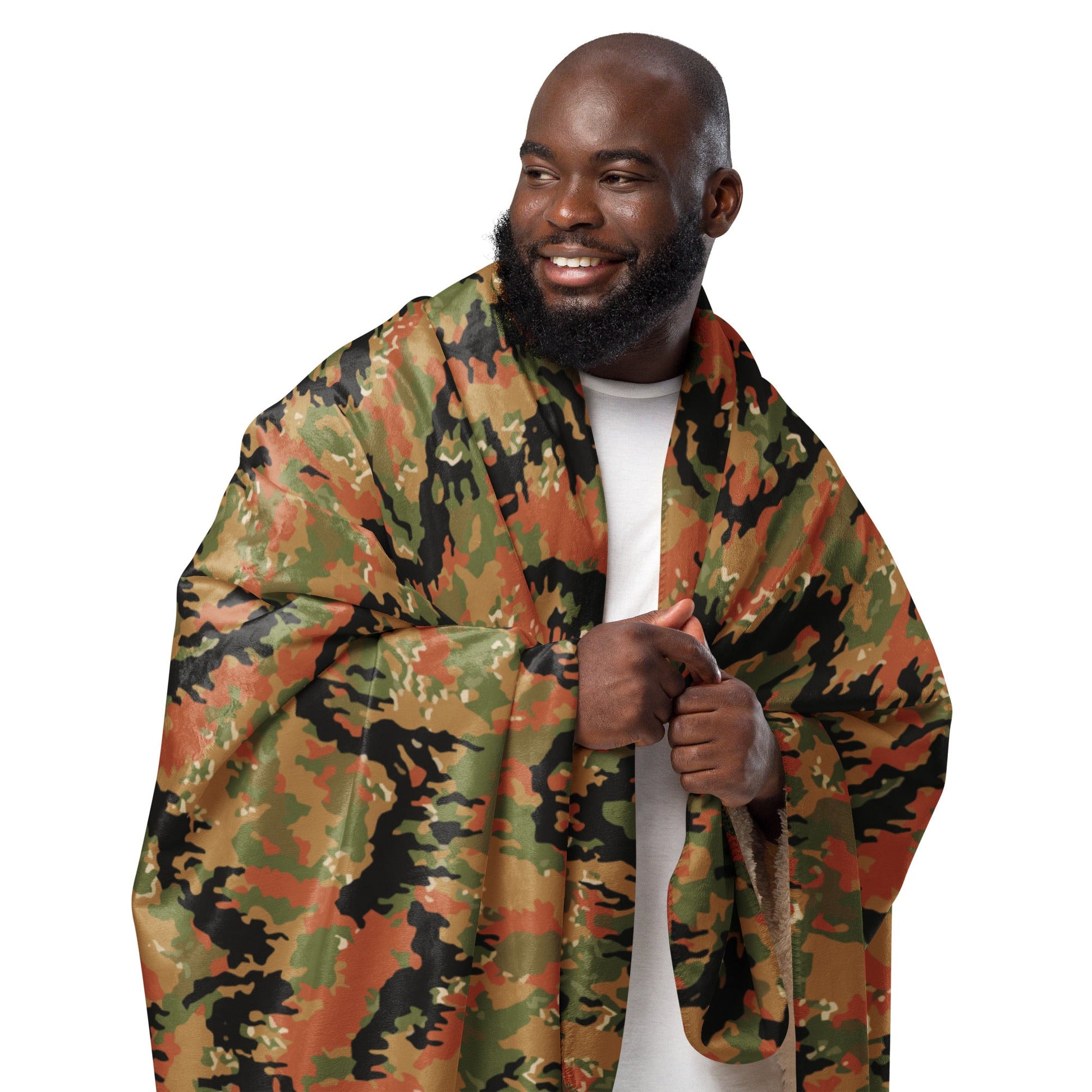 German Leibermuster Autumn CAMO Sherpa blanket - Blanket