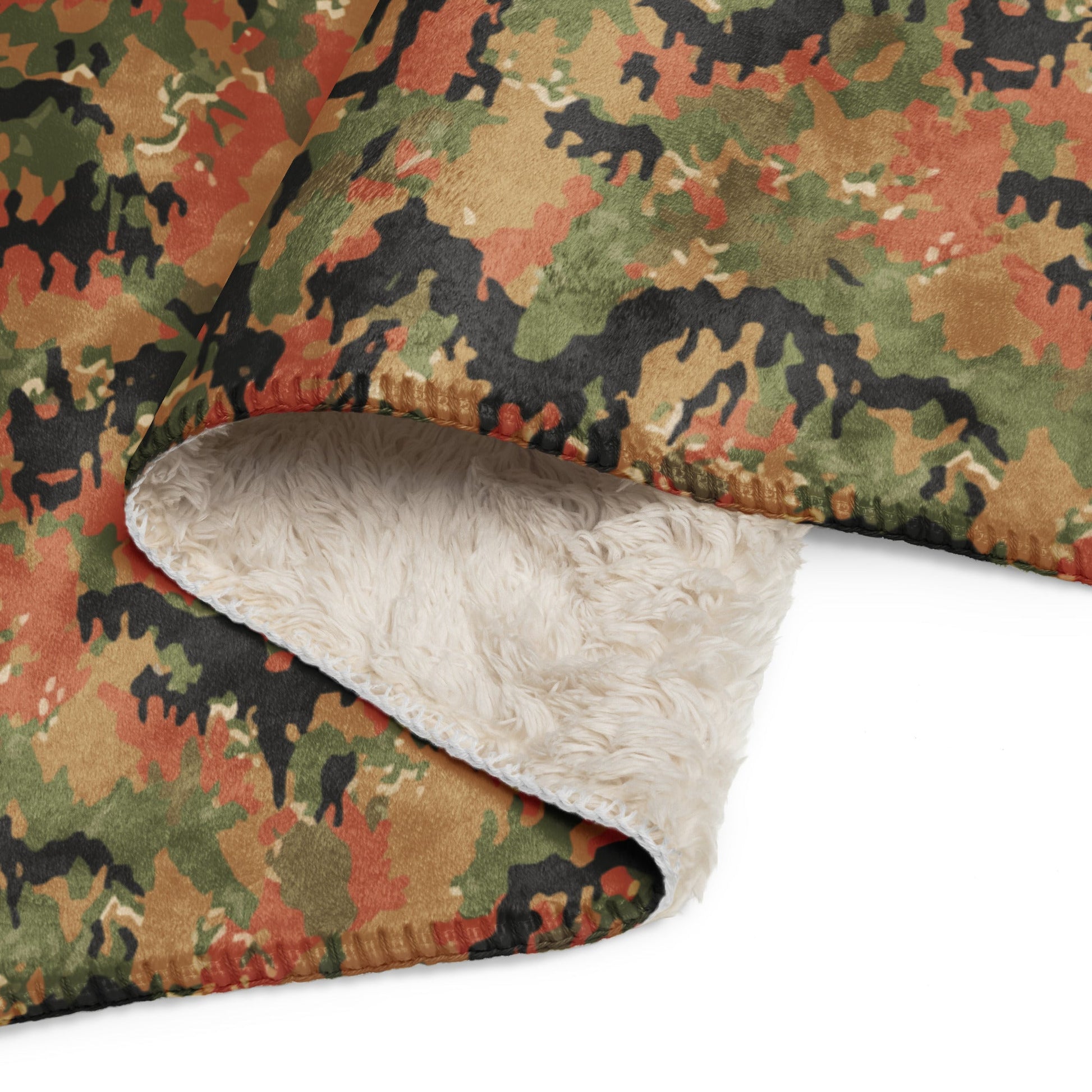 German Leibermuster Autumn CAMO Sherpa blanket - Blanket