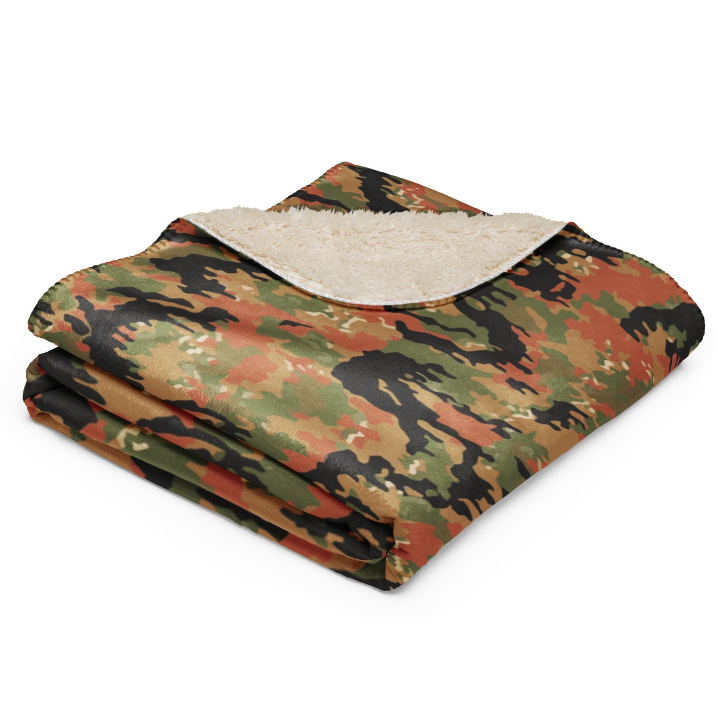 German Leibermuster Autumn CAMO Sherpa blanket - Blanket