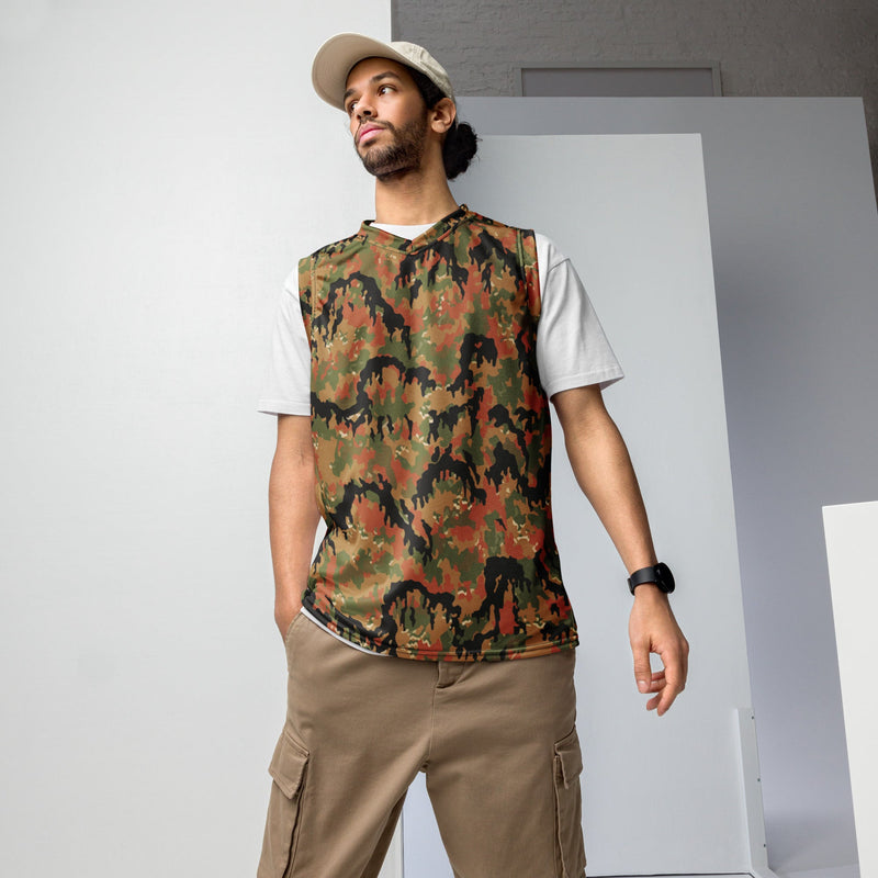 Leibermuster Autumn CAMO Unisex Basketball Jersey - 2XS
