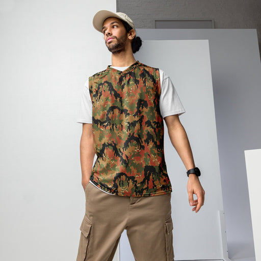 Leibermuster Autumn CAMO Unisex Basketball Jersey - 2XS