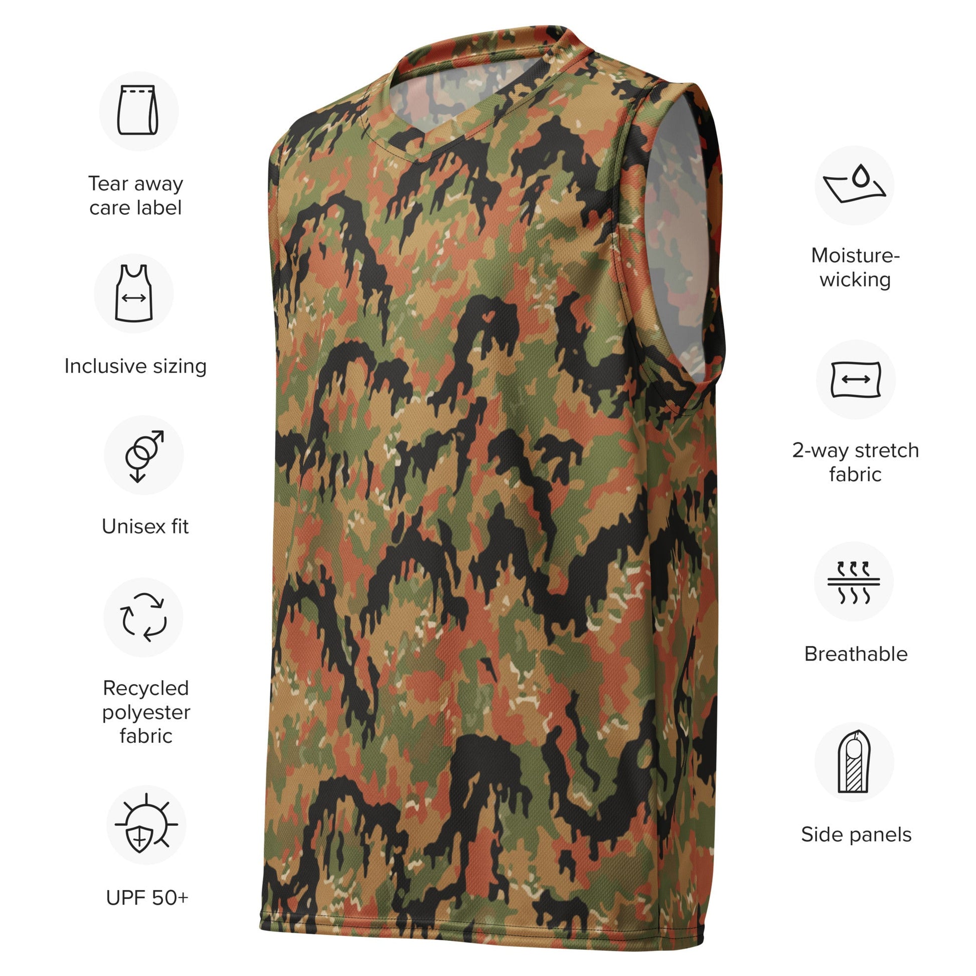 German Leibermuster Autumn CAMO unisex basketball jersey - Basketball Jerseys