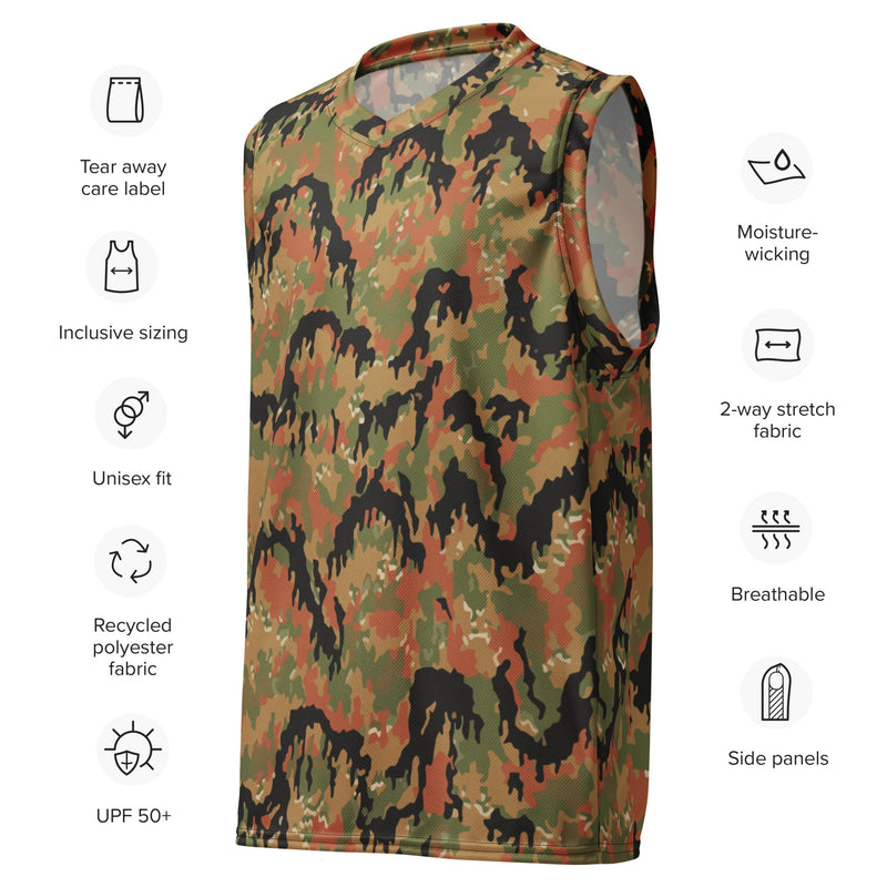 Leibermuster Autumn CAMO Unisex Basketball Jersey