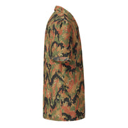 Leibermuster Autumn CAMO Unisex Short-Sleeve Button Shirt - Button-Up