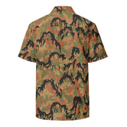 Leibermuster Autumn CAMO Unisex Short-Sleeve Button Shirt - Button-Up