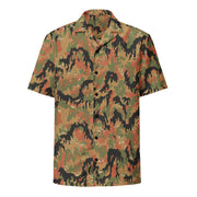 Leibermuster Autumn CAMO Unisex Short-Sleeve Button Shirt - Button-Up