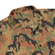 Leibermuster Autumn CAMO Unisex Short-Sleeve Button Shirt - Button-Up