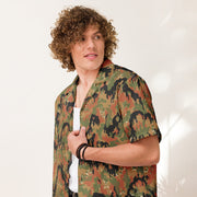 Leibermuster Autumn CAMO Unisex Short-Sleeve Button Shirt - Button-Up