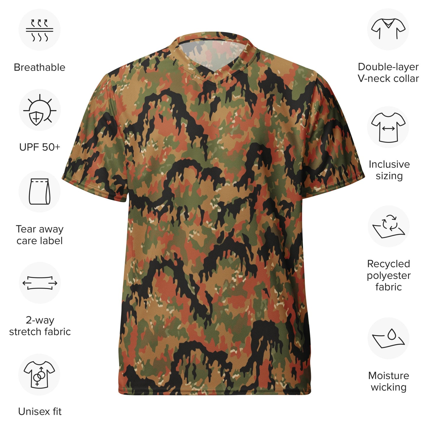 German Leibermuster Autumn CAMO unisex sports jersey - Sports Jerseys