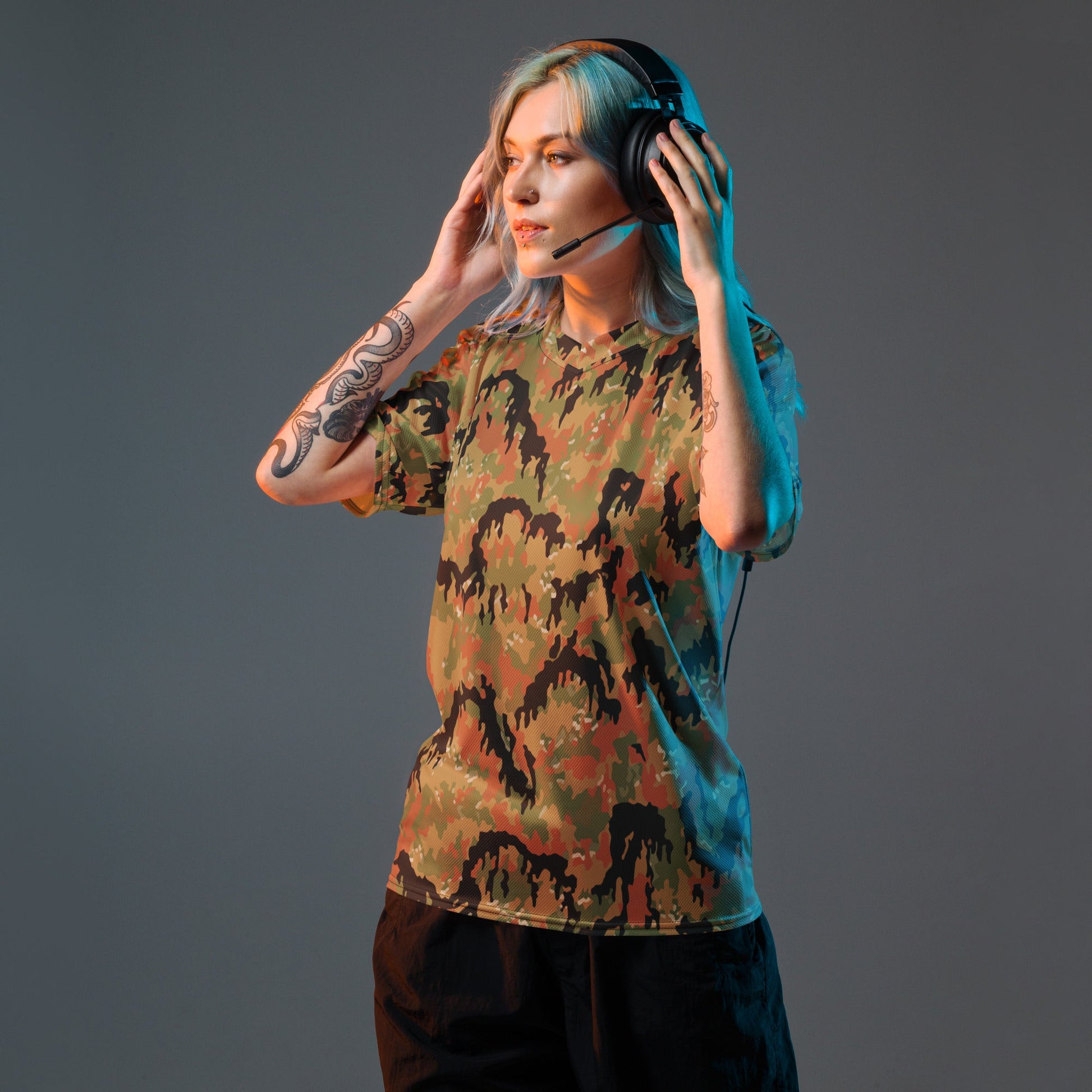 German Leibermuster Autumn CAMO unisex sports jersey - Sports Jerseys