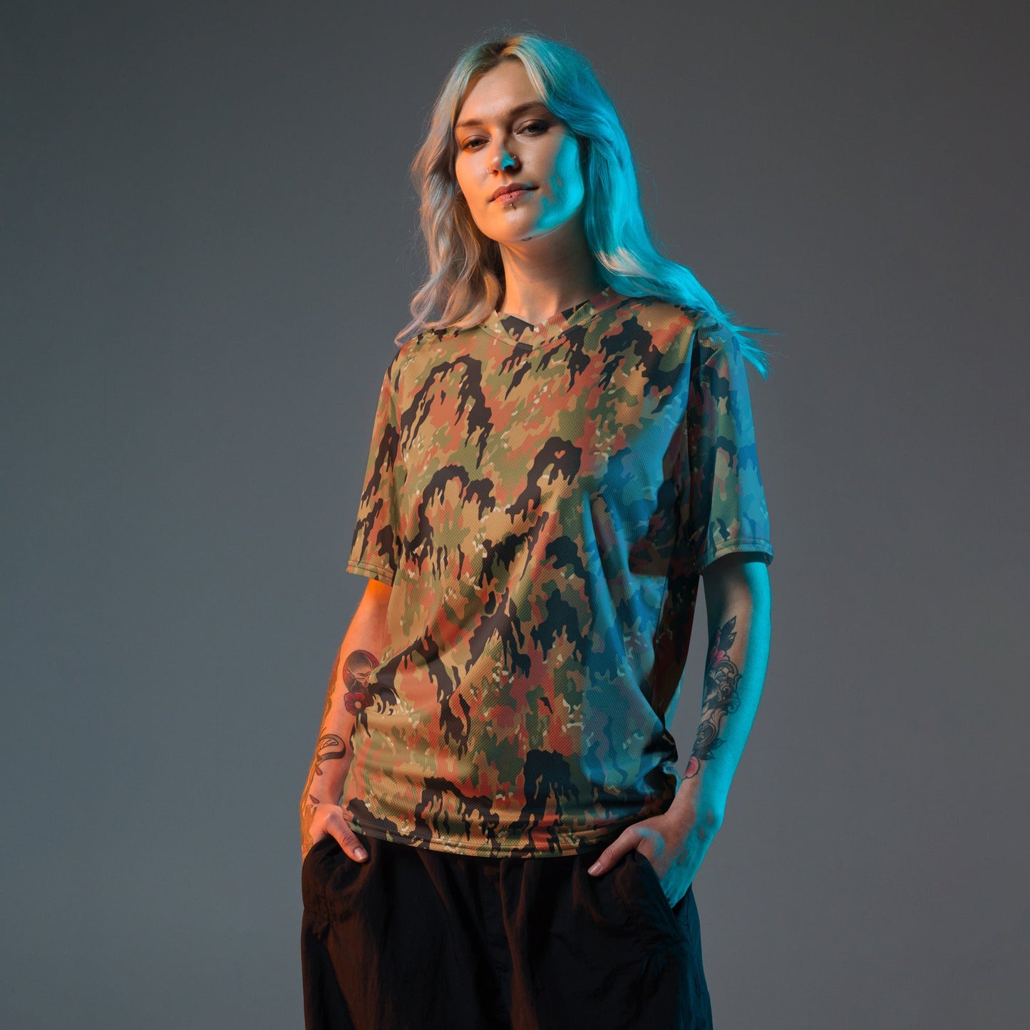 German Leibermuster Autumn CAMO unisex sports jersey - Sports Jerseys