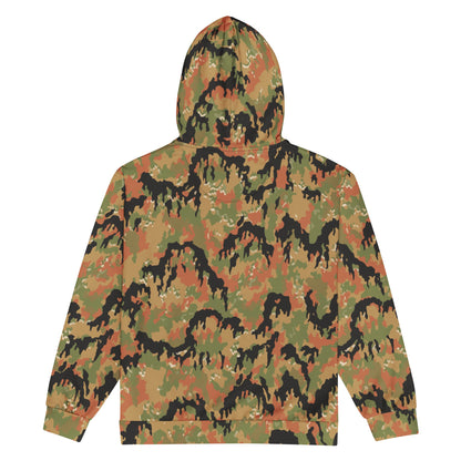 German Leibermuster Autumn CAMO Unisex zip hoodie Zip Hoodies