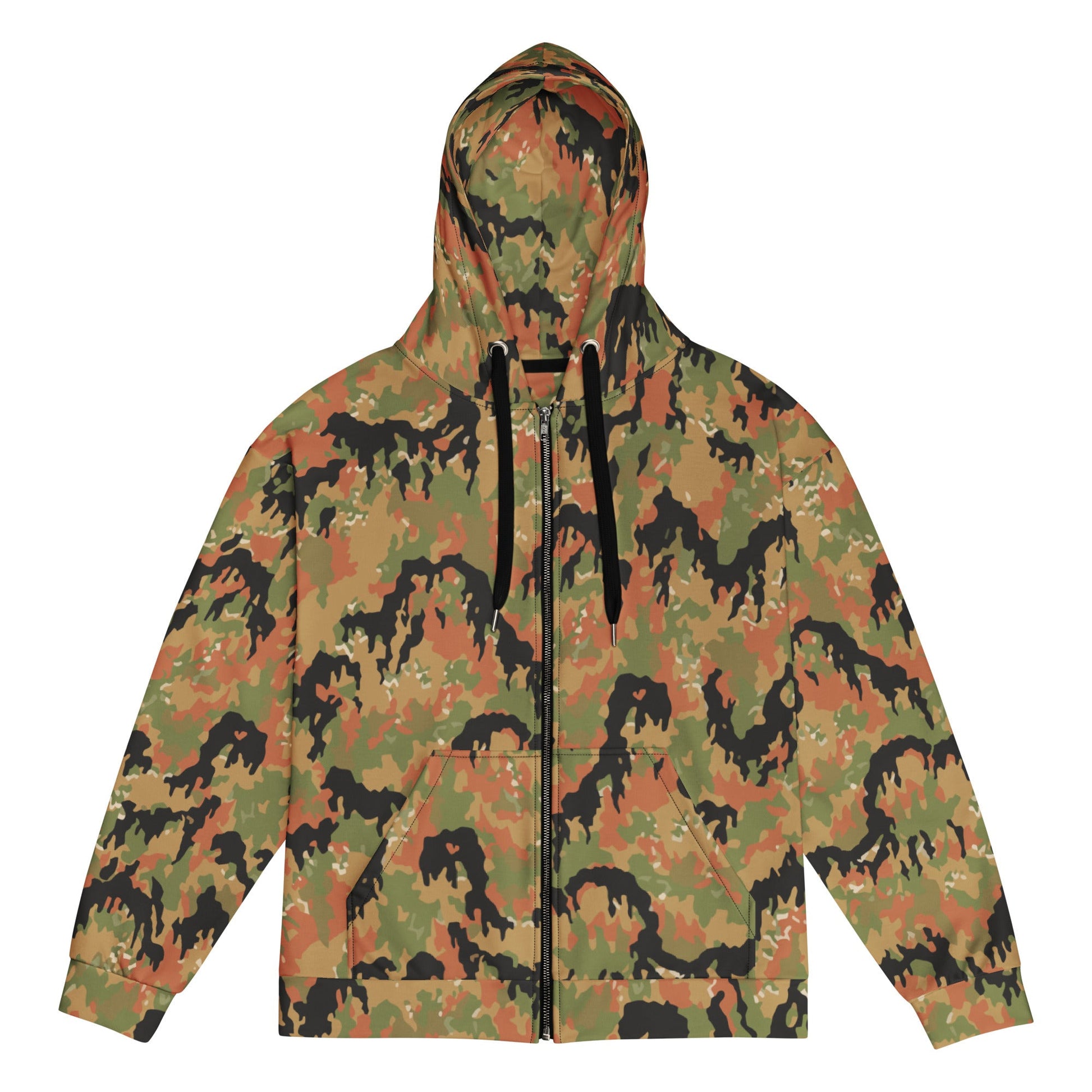 German Leibermuster Autumn CAMO Unisex zip hoodie 2XS Zip Hoodies