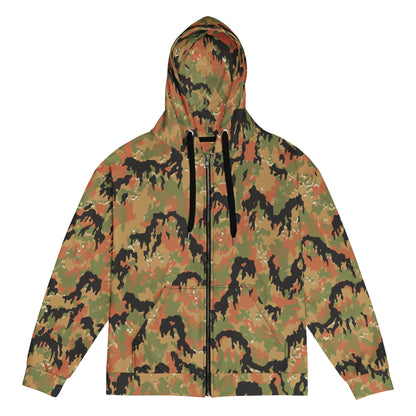 German Leibermuster Autumn CAMO Unisex zip hoodie 2XS Zip Hoodies