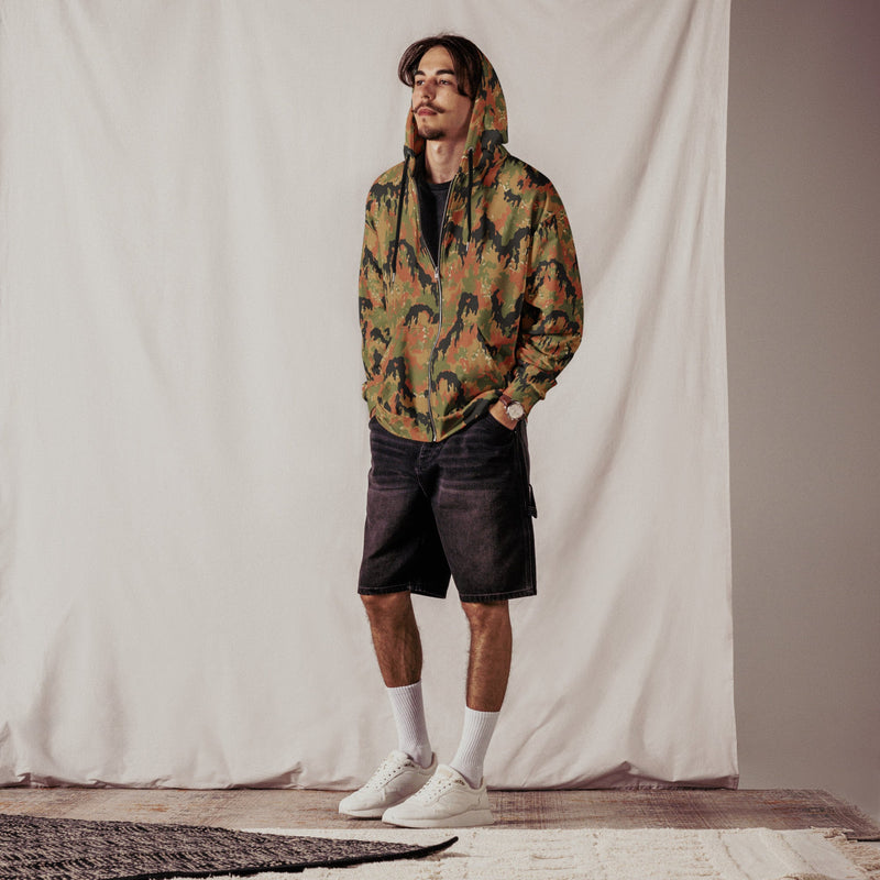 Leibermuster Autumn CAMO Unisex Zip Hoodie