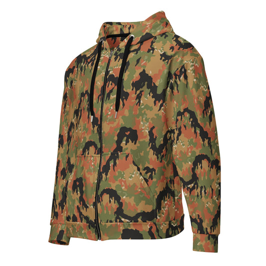 German Leibermuster Autumn CAMO Unisex zip hoodie Zip Hoodies