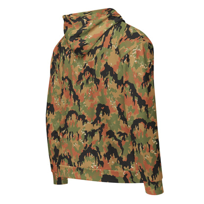 German Leibermuster Autumn CAMO Unisex zip hoodie Zip Hoodies
