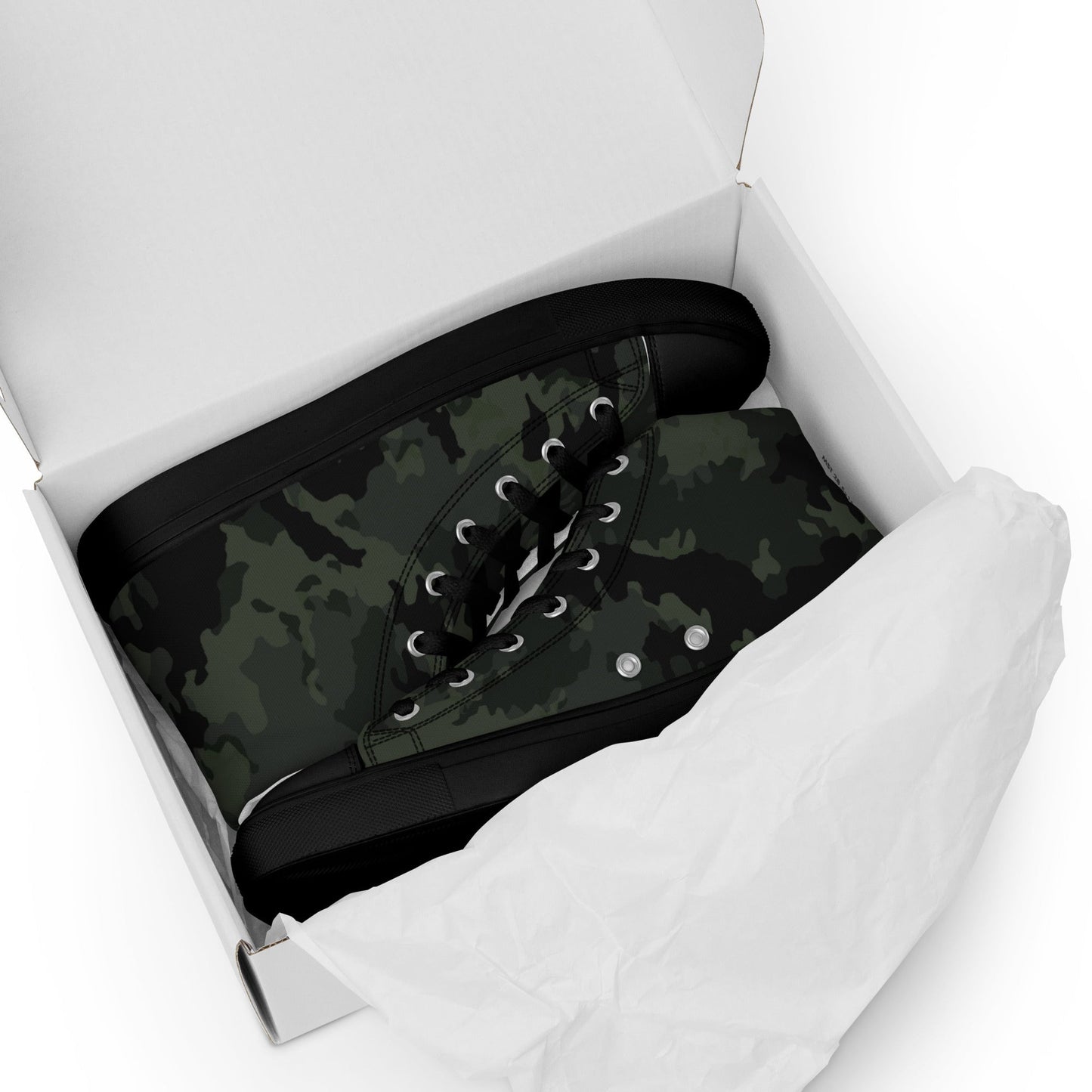 German Leibermuster Nachtjager CAMO Mens high top canvas shoes - High Top Canvas Shoes