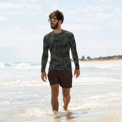 German Leibermuster Nachtjager CAMO Mens Long-sleeve Rash Guard - XS - Long-Sleeve
