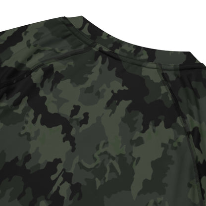 German Leibermuster Nachtjager CAMO Mens Short-Sleeve Rash Guard - Short-sleeve Guards