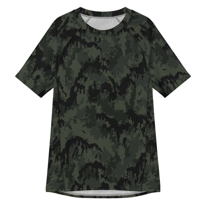 German Leibermuster Nachtjager CAMO Mens Short-Sleeve Rash Guard - 2XS - Short-sleeve Guards