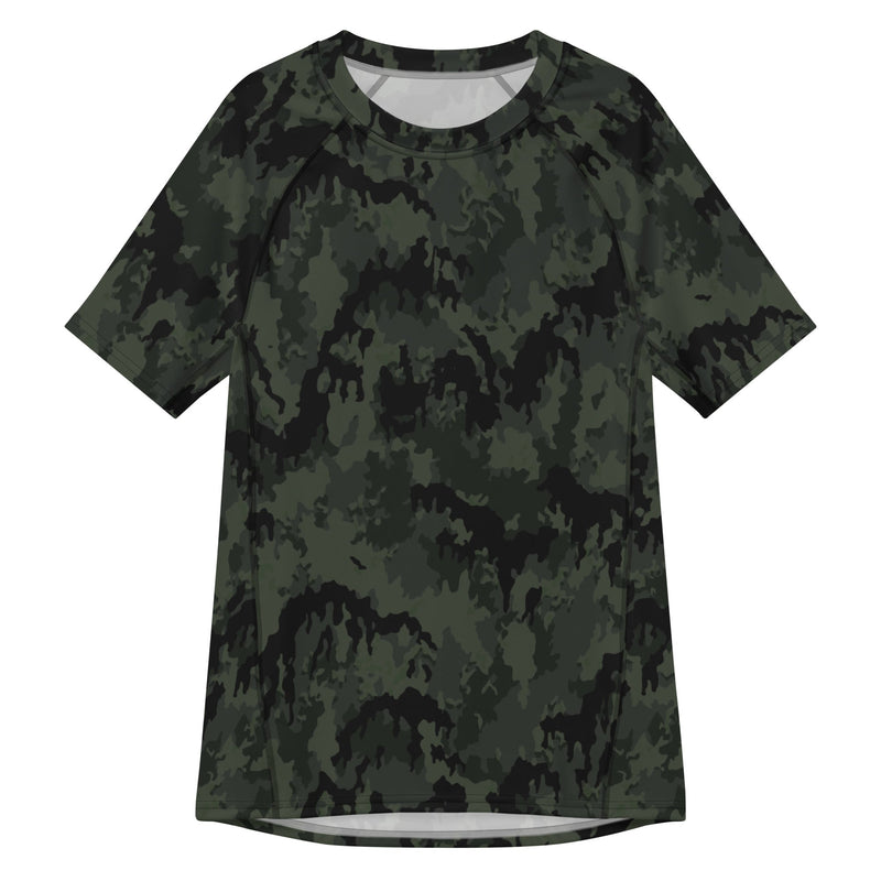 Leibermuster Nachtjäger CAMO Mens Short-Sleeve Rash Guard - 2XS - SS
