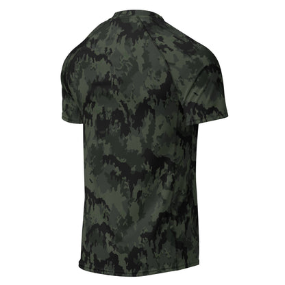 German Leibermuster Nachtjager CAMO Mens Short-Sleeve Rash Guard - Short-sleeve Guards