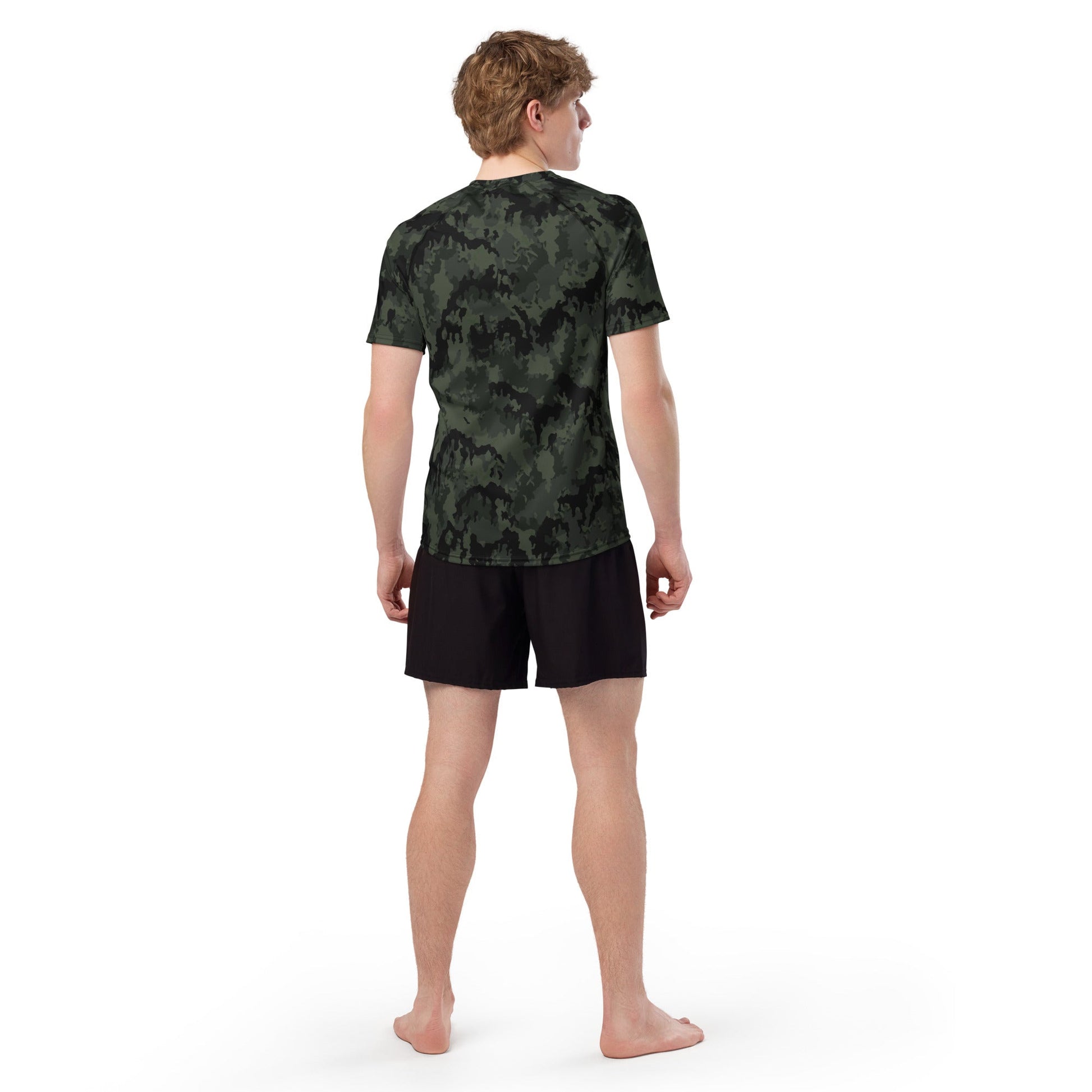 German Leibermuster Nachtjager CAMO Mens Short-Sleeve Rash Guard - Short-sleeve Guards