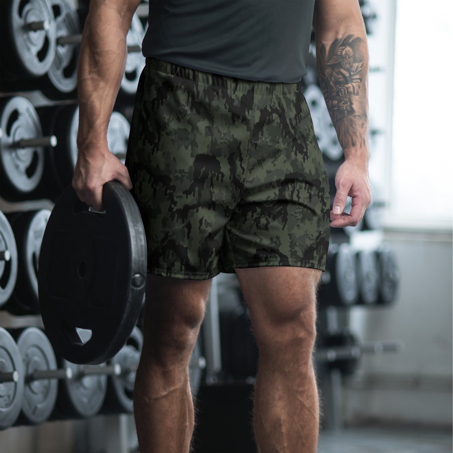 German Leibermuster Nachtjager CAMO Unisex Athletic Long Shorts - 4XL