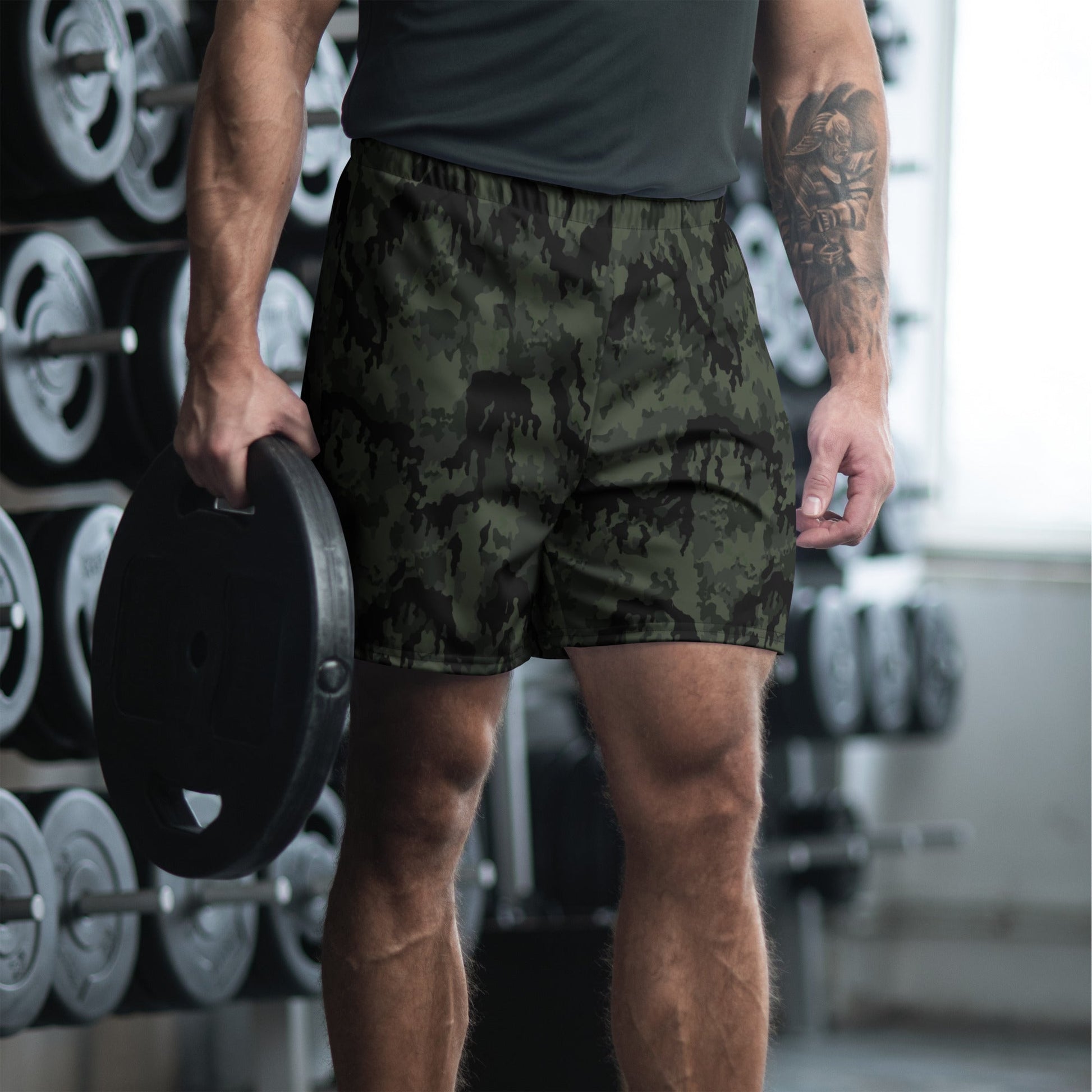 German Leibermuster Nachtjager CAMO Unisex Athletic Long Shorts - 4XL