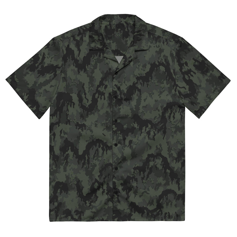 Leibermuster Nachtjäger CAMO Unisex Short-Sleeve Button Shirt - 2XS - Button-Up