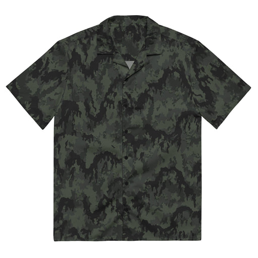 Leibermuster Nachtjäger CAMO Unisex Short-Sleeve Button Shirt - 2XS - Button-Up