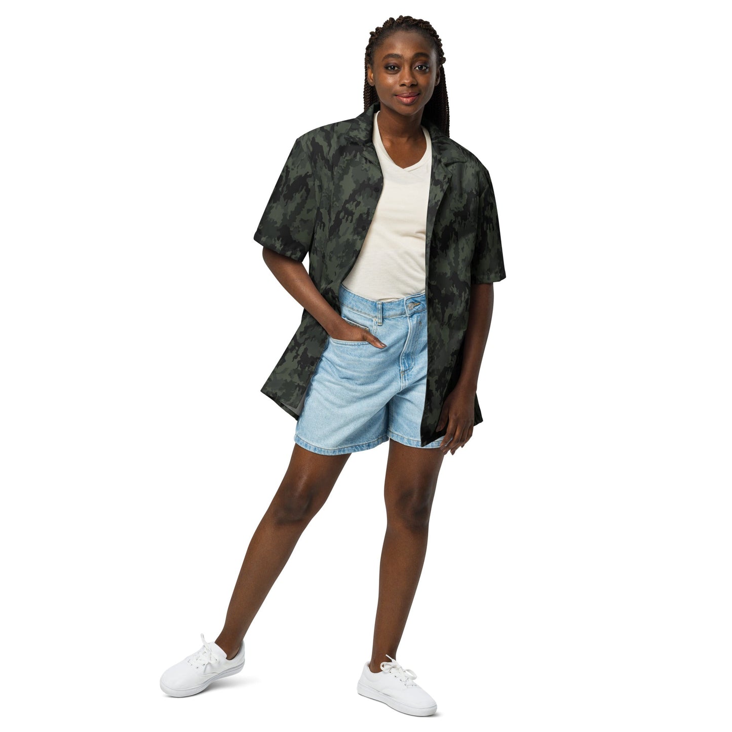 German Leibermuster Nachtjager CAMO Unisex button shirt - Button Shirts