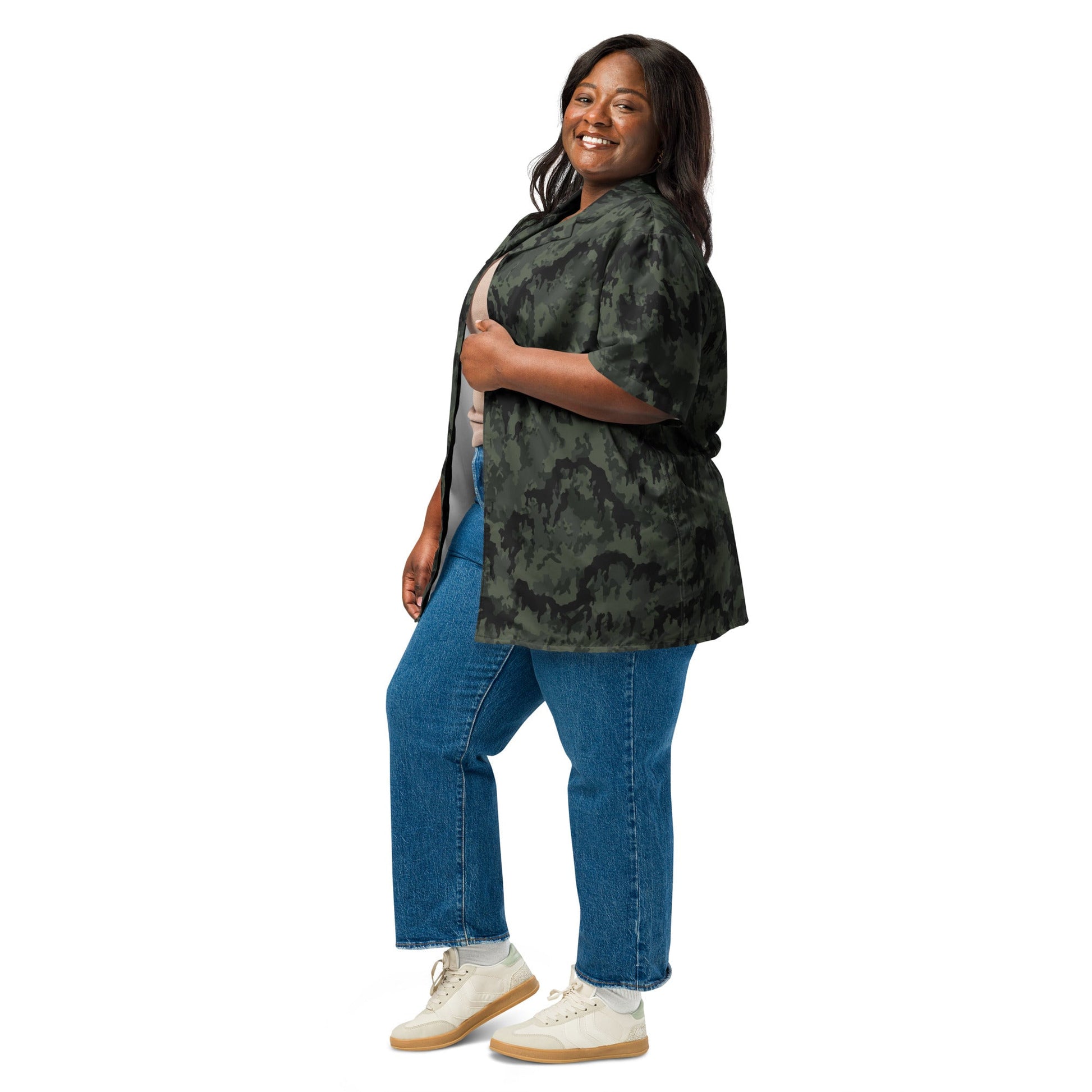 German Leibermuster Nachtjager CAMO Unisex button shirt - Button Shirts