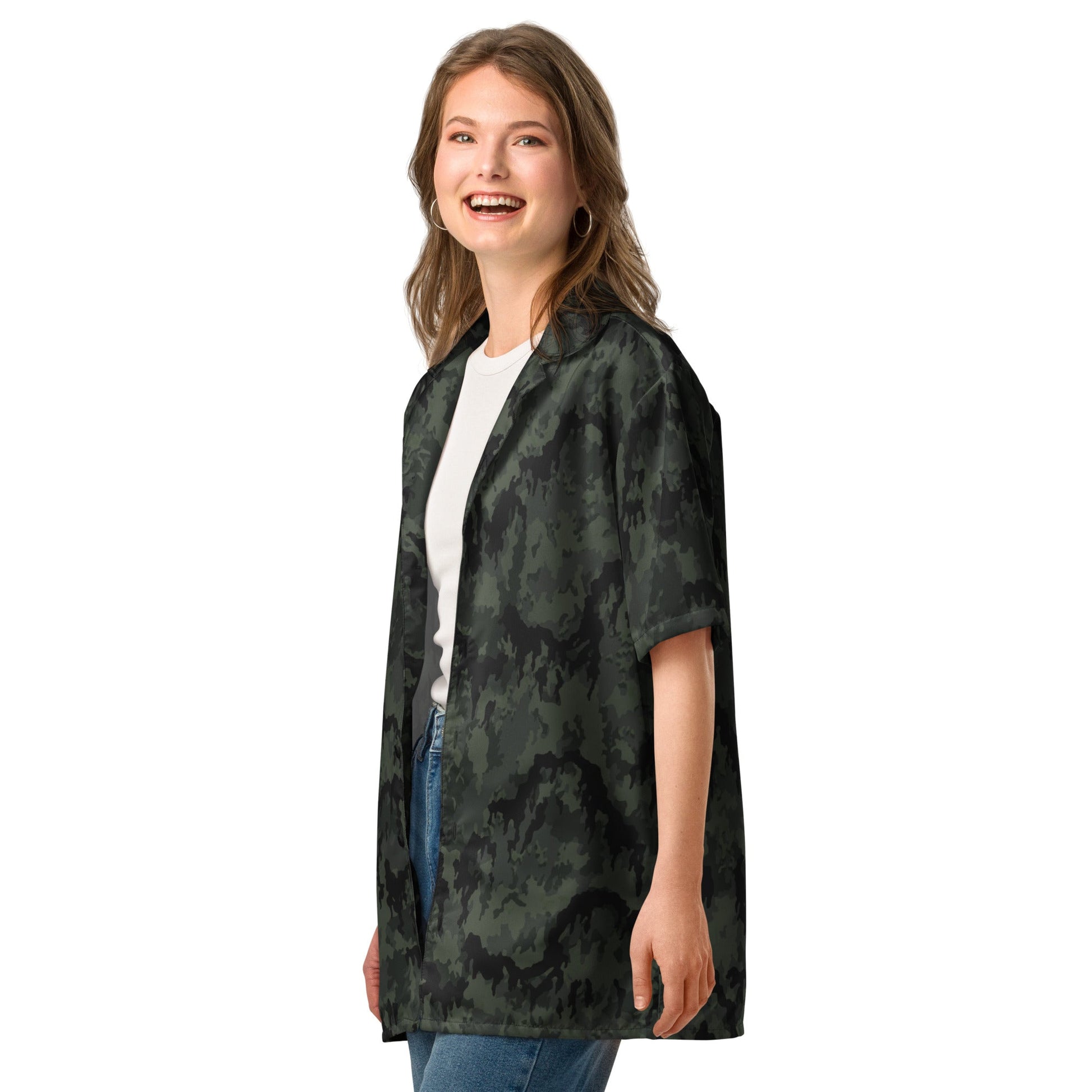 German Leibermuster Nachtjager CAMO Unisex button shirt - Button Shirts