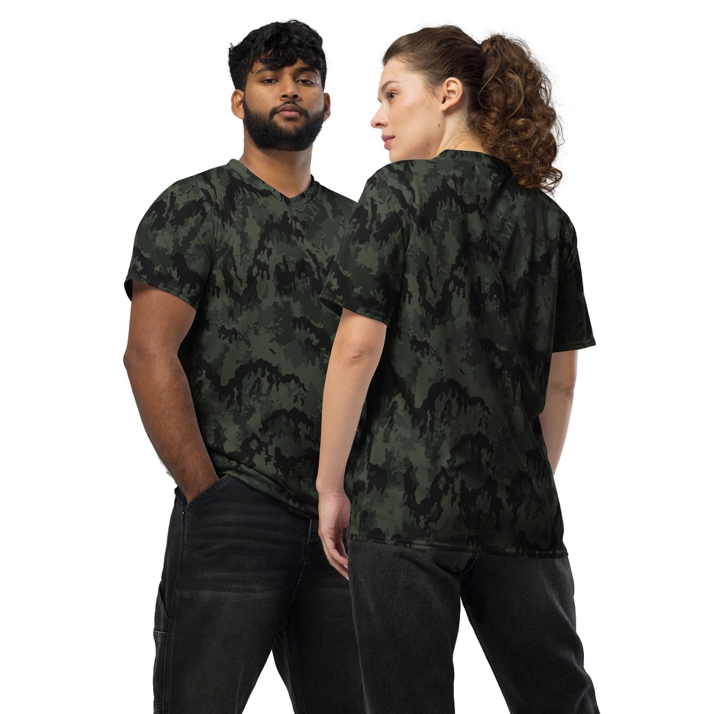 German Leibermuster Nachtjager CAMO Unisex Sports Jersey - 2XS