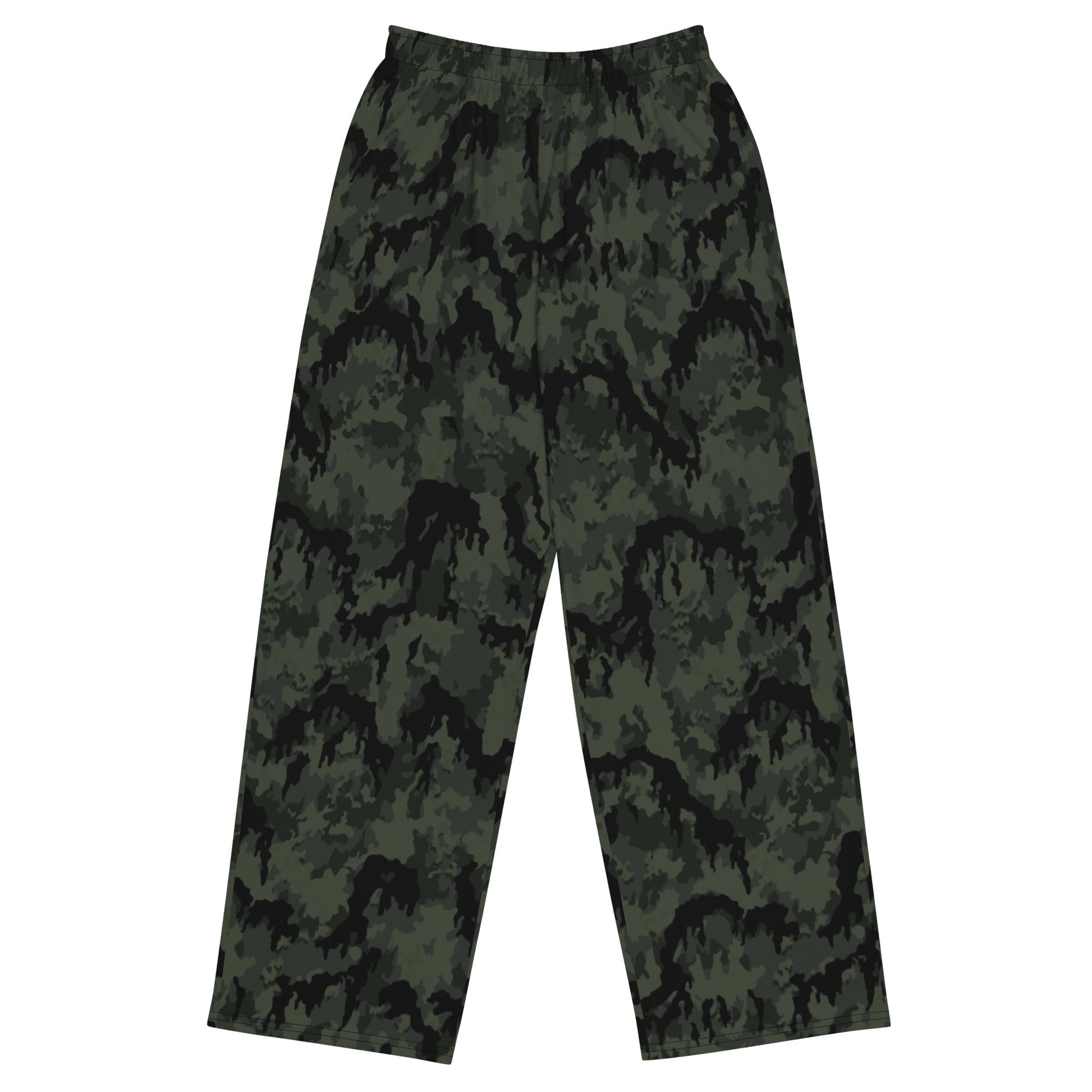 German Leibermuster Nachtjager CAMO Unisex Wide-Leg Leisure Pants - 2XS