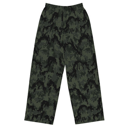 German Leibermuster Nachtjager CAMO Unisex Wide-Leg Leisure Pants - 2XS
