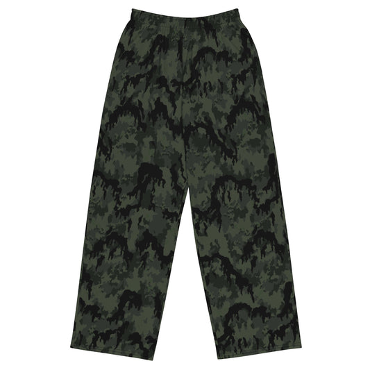 German Leibermuster Nachtjager CAMO unisex wide-leg pants - 2XS - Wide-leg Pants