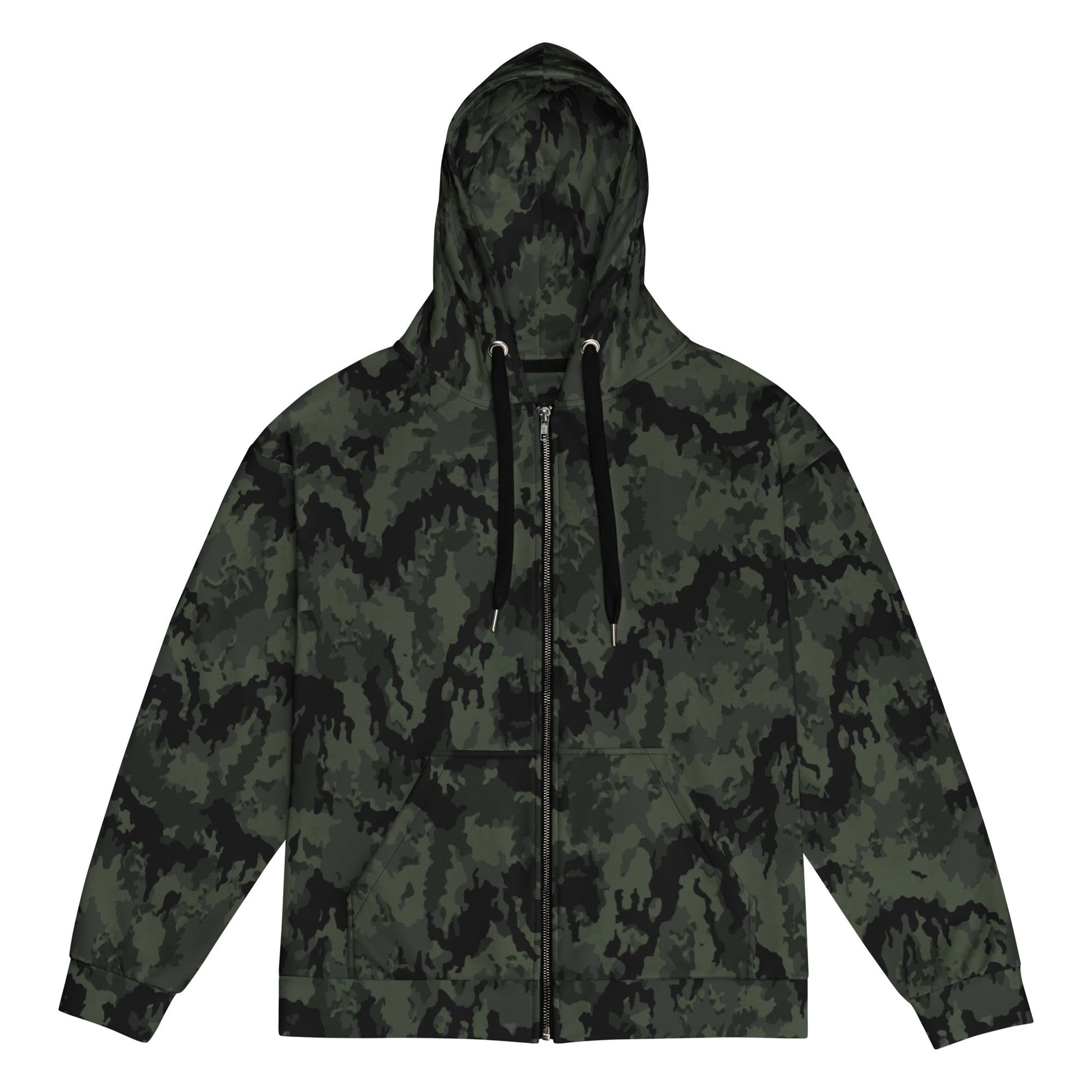 German Leibermuster Nachtjager CAMO Unisex Zip Hoodie - 2XS