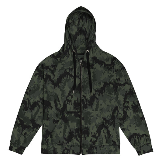 German Leibermuster Nachtjager CAMO Unisex zip hoodie - 2XS - Zip Hoodies