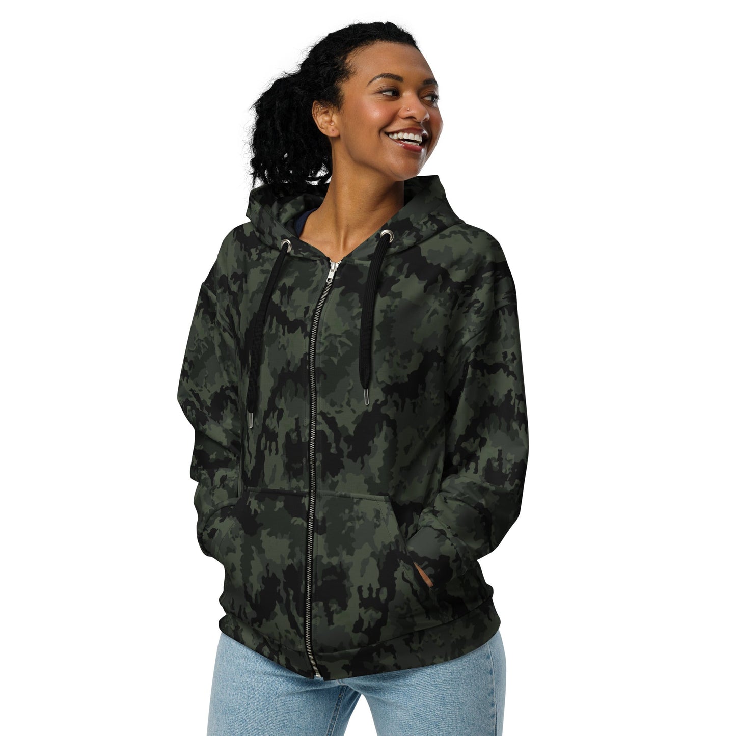 German Leibermuster Nachtjager CAMO Unisex Zip Hoodie