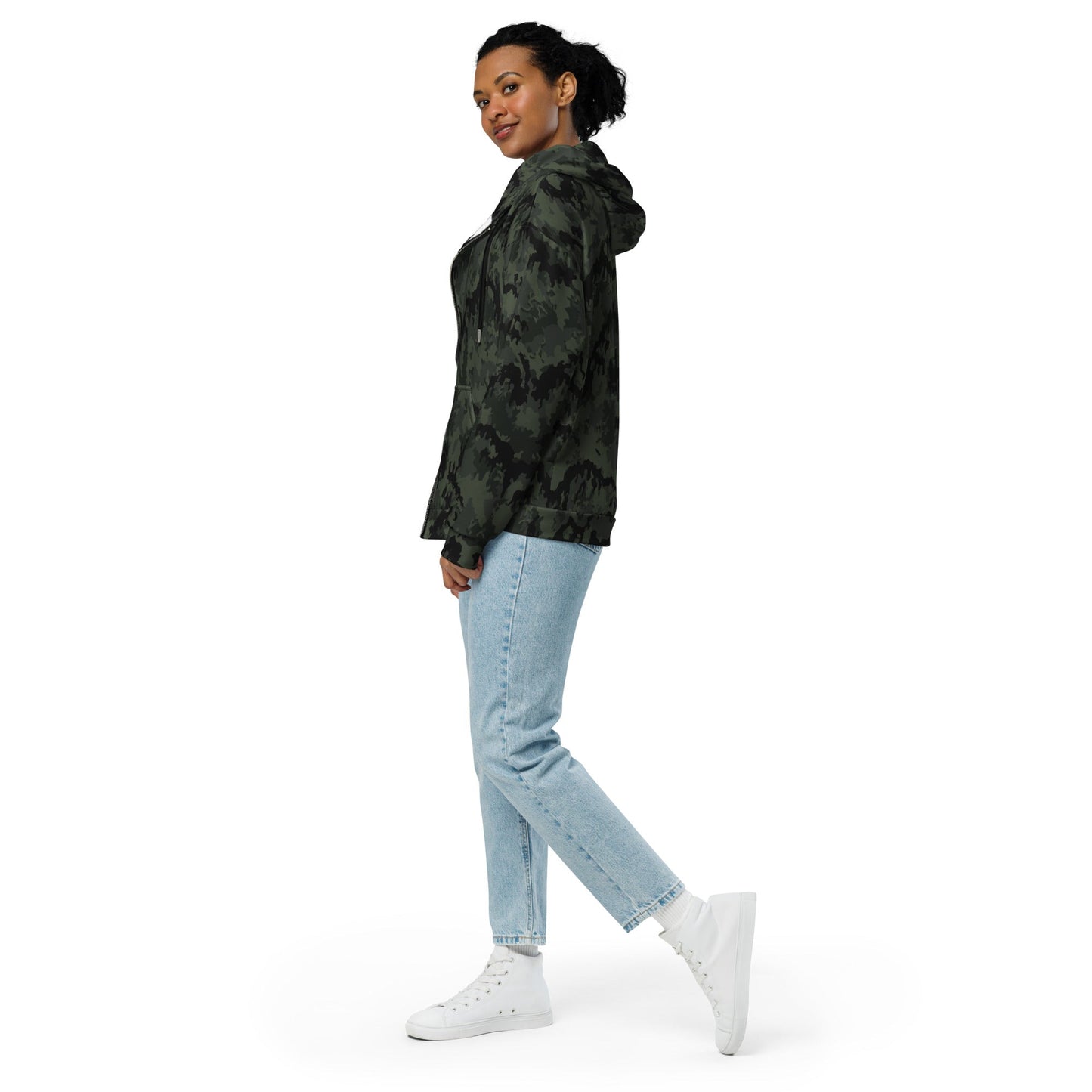 German Leibermuster Nachtjager CAMO Unisex Zip Hoodie
