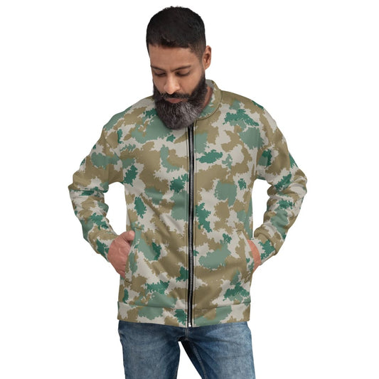 German M58 Flachentarn Blumentarn CAMO Unisex Bomber Jacket