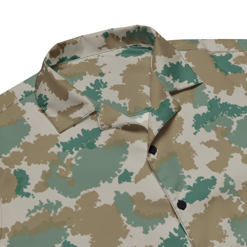 German M58 Flachentarn Blumentarn CAMO Unisex button shirt - Button Shirt