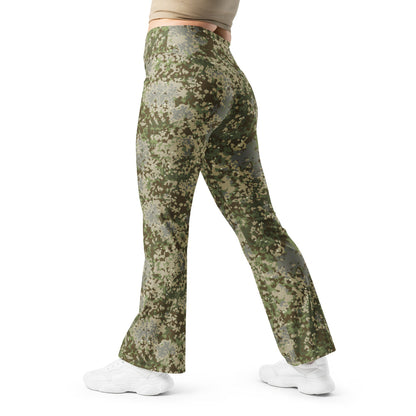 German Multitarn CAMO Flare leggings - 2XS - Womens Leggings