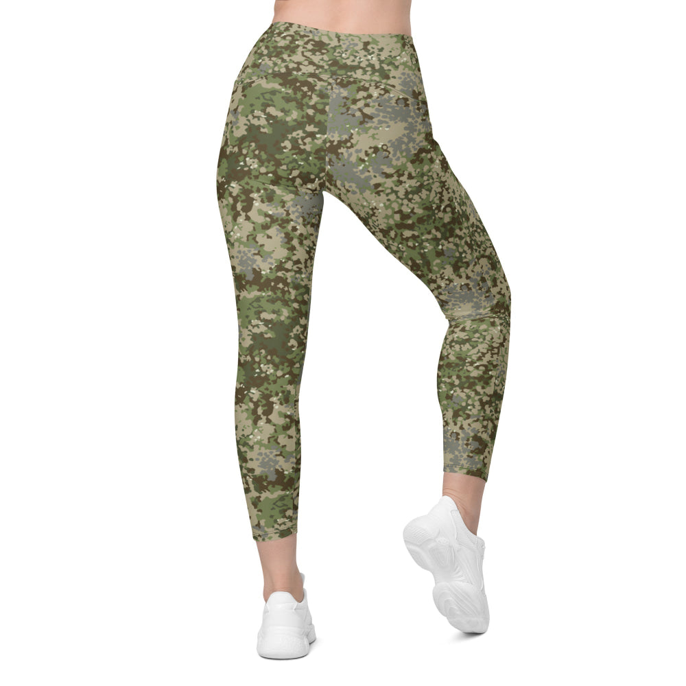 German Multitarn CAMO Leggings with pockets - Womens With Pockets