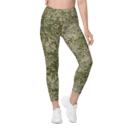 German Multitarn CAMO Leggings with pockets - Womens With Pockets